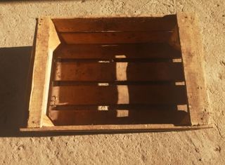 Cajas de madera de fruta