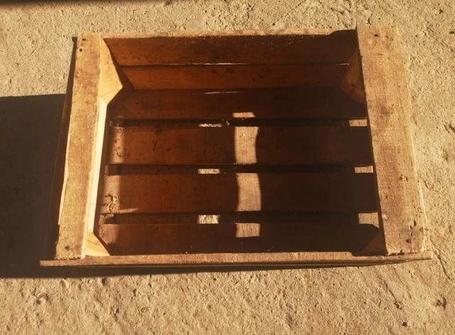 Cajas de madera de fruta