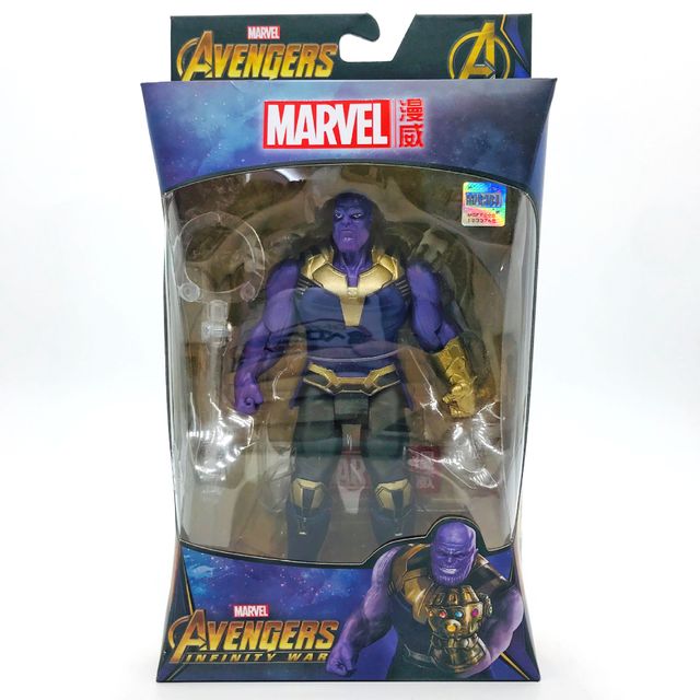 2 personaggi Marvel Legends Avengers Spiderman Thanos