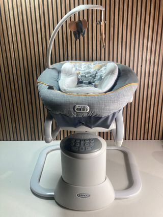 Hamaca Mecedora y sillita portátil de bebés 2 en 1
