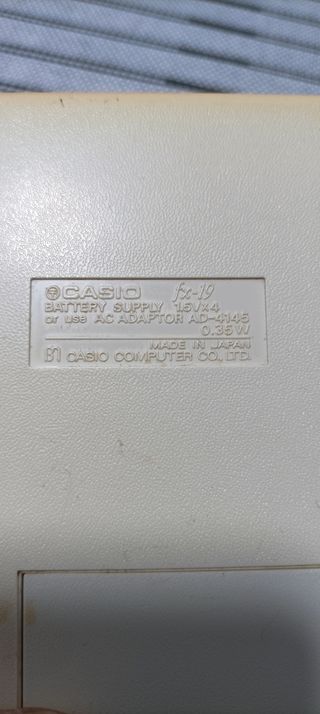 Casio FX-19 calculadora