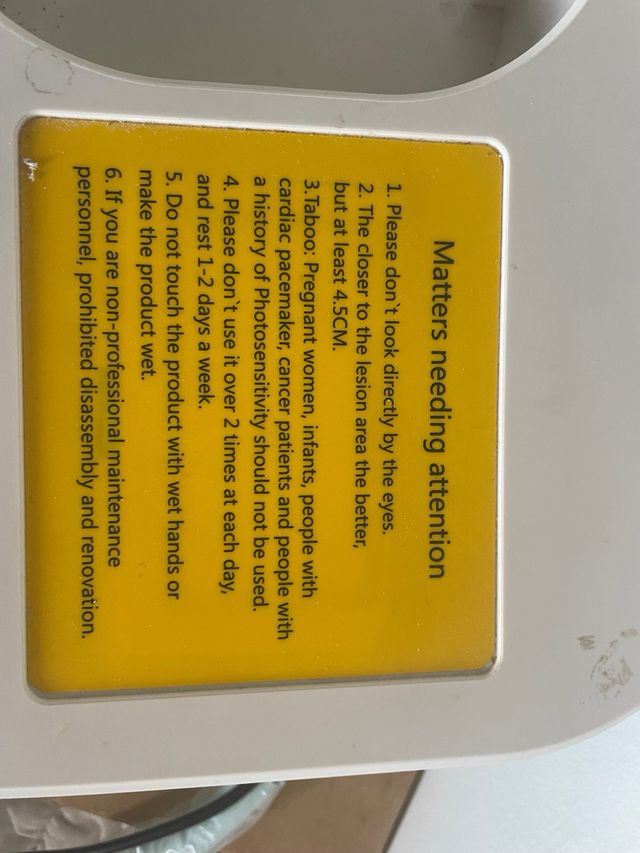 Dispositivo de terapia de luz roja y azul
