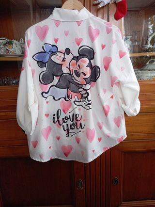 Camisa Mickey y Minnie 