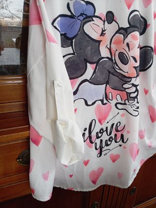 Camisa Mickey y Minnie 