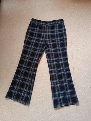 Pantalón cuadros Zara talla S
