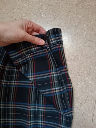 Pantalón cuadros Zara talla S