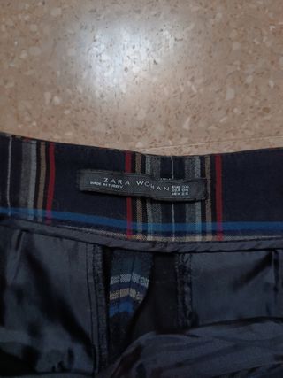 Pantalón cuadros Zara talla S
