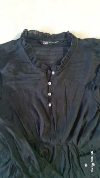 Camisa negra Zara