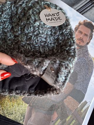 Berretto uomo lana fatto a mano