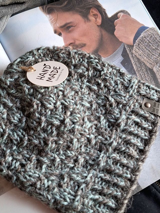 Berretto uomo lana fatto a mano 