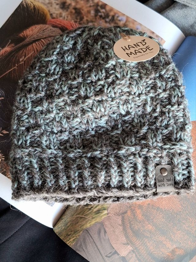 Berretto uomo lana fatto a mano 