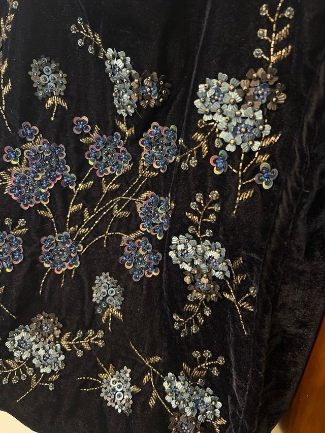 BOLSO SHOPPER TERCIOPELO ZARA