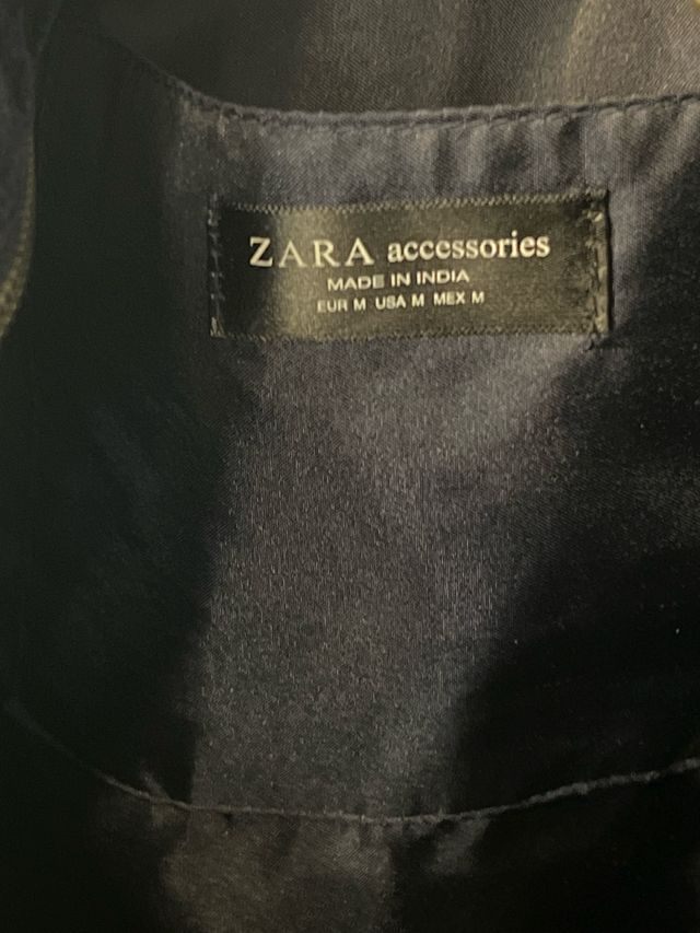 BOLSO SHOPPER TERCIOPELO ZARA