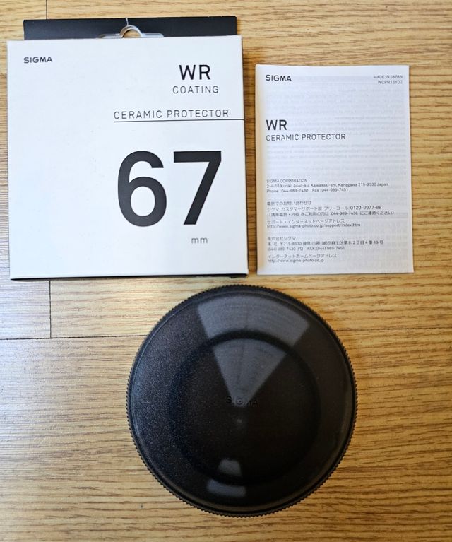 Sigma Filtro Protector cerámico WR 67mm