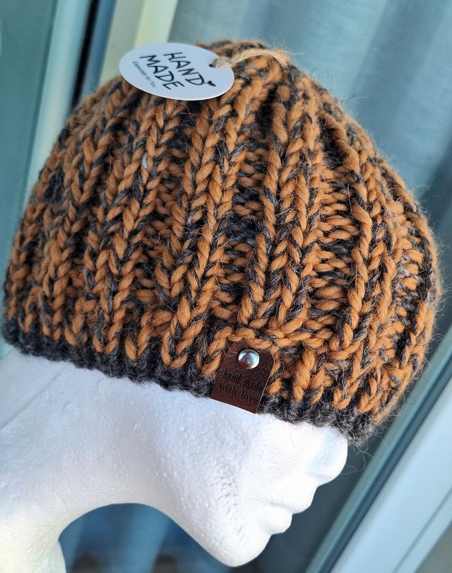 Berretto uomo lana fatto a mano