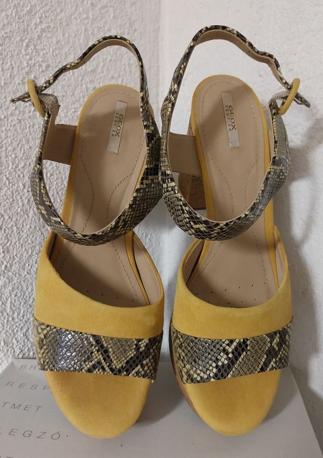 Geox Sandali Zeppa Donna NUOVI Size 40