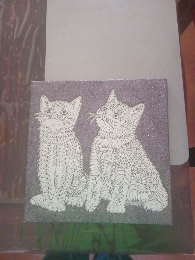 Lienzo de gatos para pintar