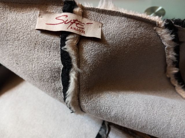 Cappotto in ecopelliccia patchwork