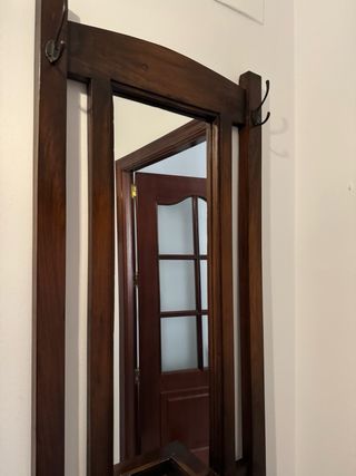 Mueble entrada zapatero madera maciza