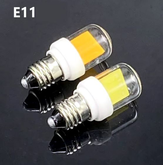 Bombilla E11 led de 5W Cálida NUEVA a 220W