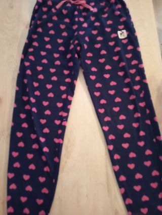 Pijama corazón rosa y negro talla M