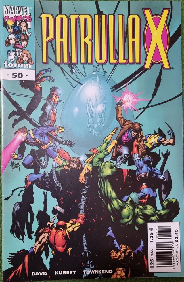 Lote 3 Cómics de Patrulla X en perfecto estado