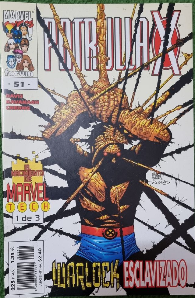 Lote 3 Cómics de Patrulla X en perfecto estado