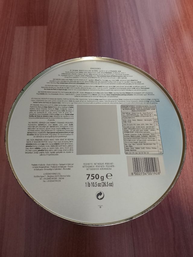 Contenitore in latta natalizio