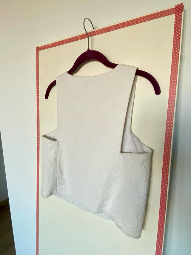 Top de tirantes blanco Zara