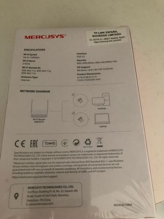 Adaptador USB WiFi Nano Inalámbrico