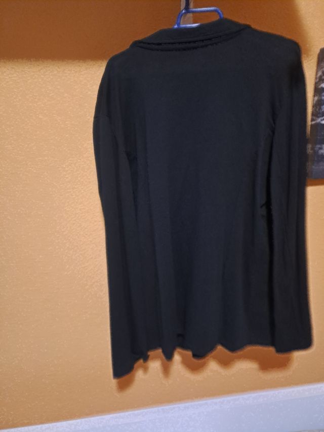 Blazer negra de punto