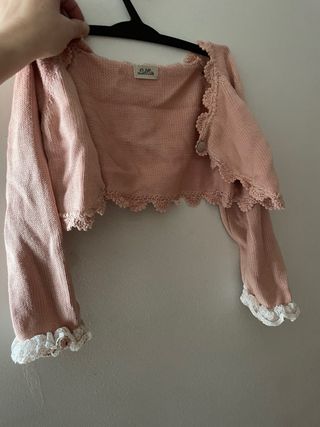 vestido niña ceremonia con chaqueta