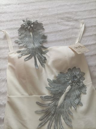 Kimono blanco y plata😍