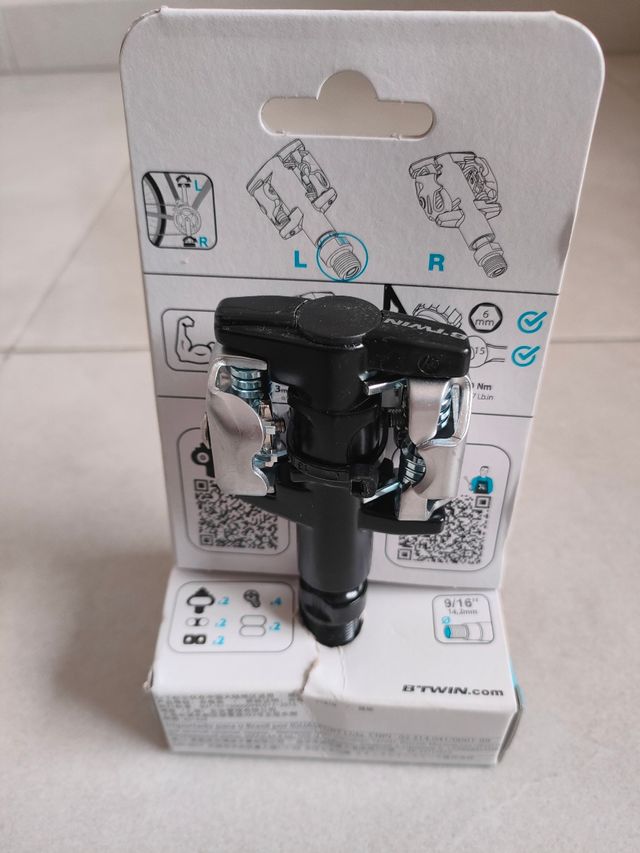 Pedales automaticos MTB BTWIN