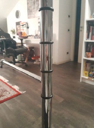 Portasalviette in acciaio da terra