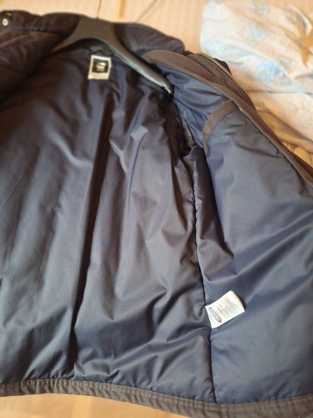 Chaquetón de hombre muy abrigoso gris oscuro o neg