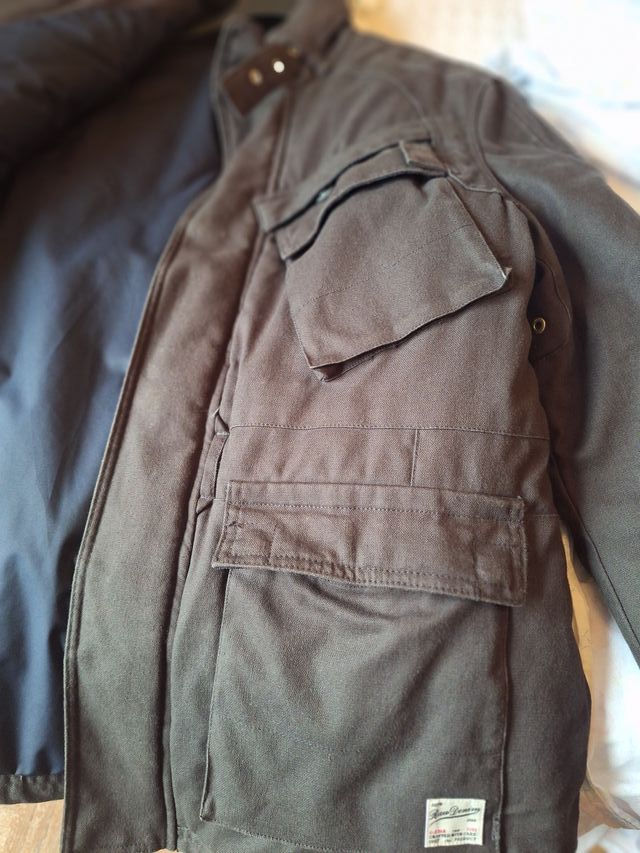 Chaquetón de hombre muy abrigoso gris oscuro o neg