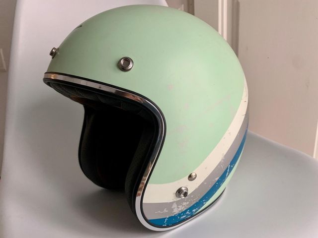 Casco moto Vespa retro XS