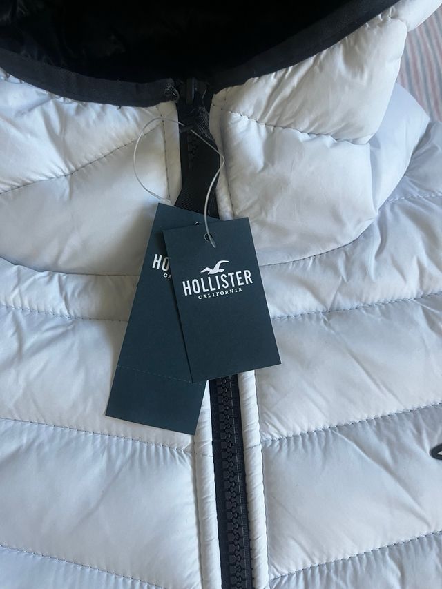 Plumas Hollister blanco