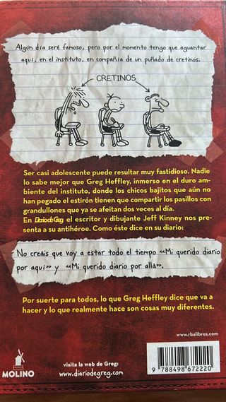 Diario de Greg 1 - Un pringao total