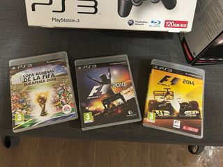 Play Station 3 con volante y microfonos