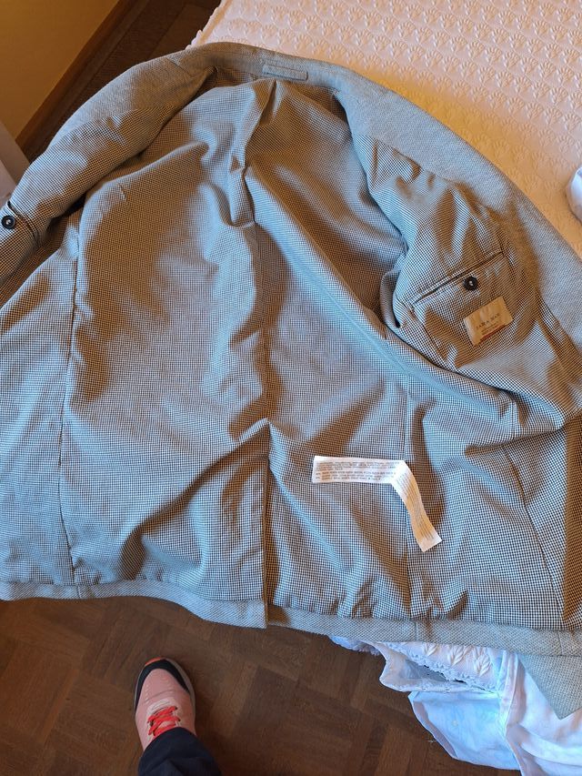 Americana Zara de algodón y poliester