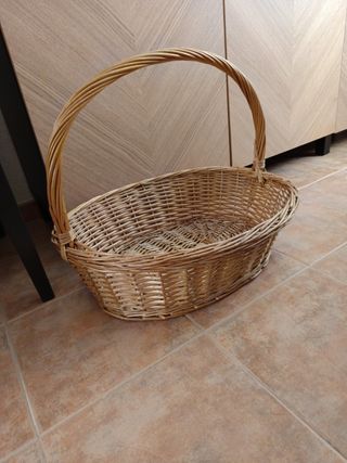 Cesta de mimbre grande