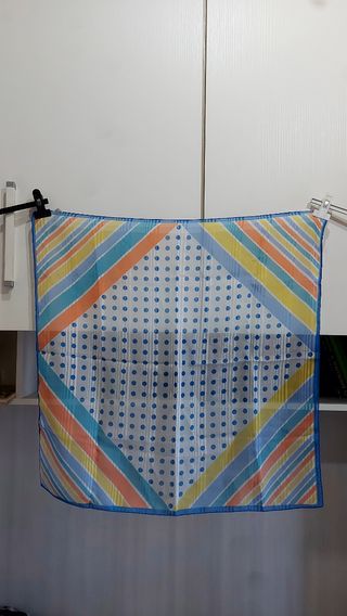 Foulard vintage righe e pois