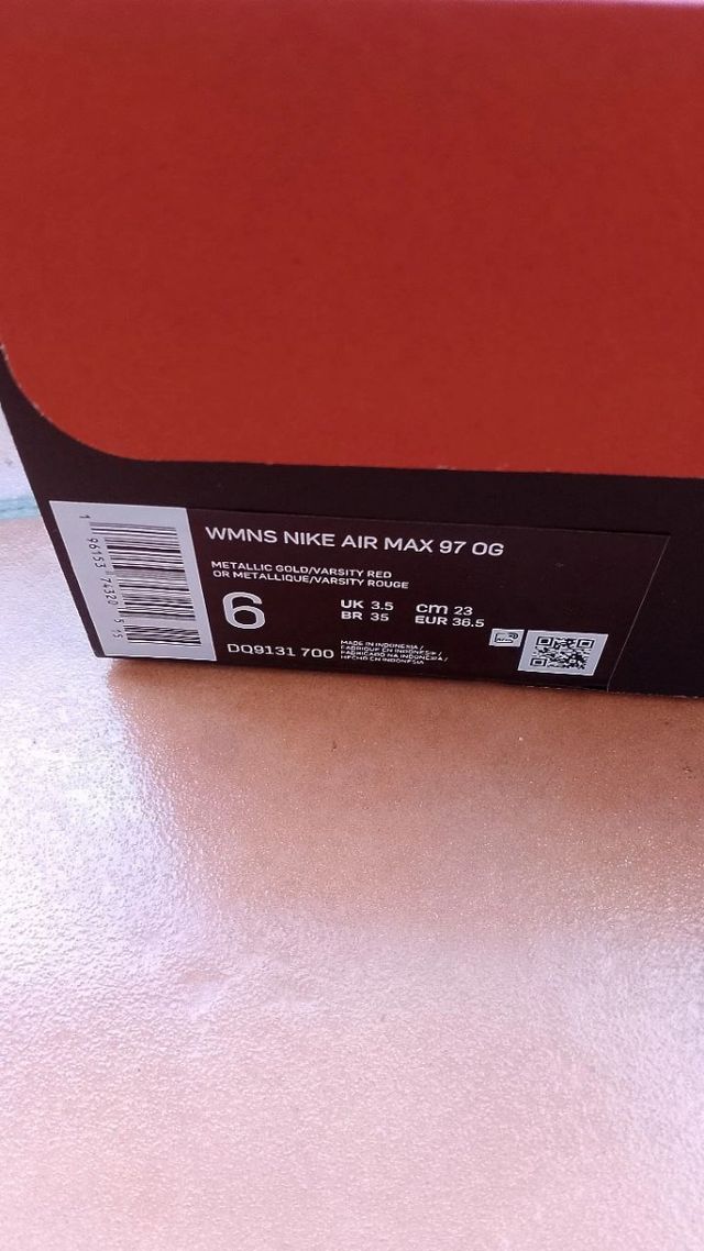 Nike Air Max 97 Gold Metallic 36,5