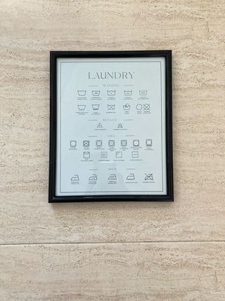 Cuadro instrucciones lavar