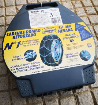 Cadenas de coche nieve Tamaño 60