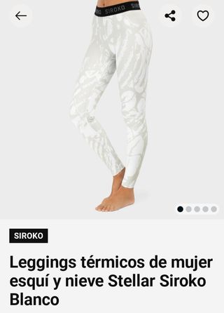 leggins mujer térmico esquí nuevo Siroko