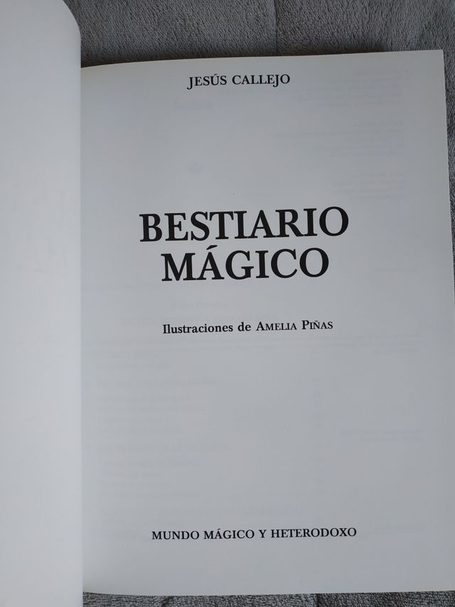 Bestiario mágico. Jesús Callejo