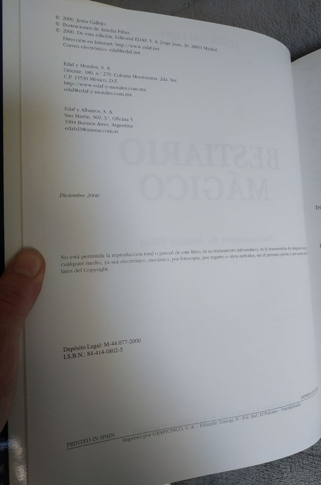 Bestiario mágico. Jesús Callejo